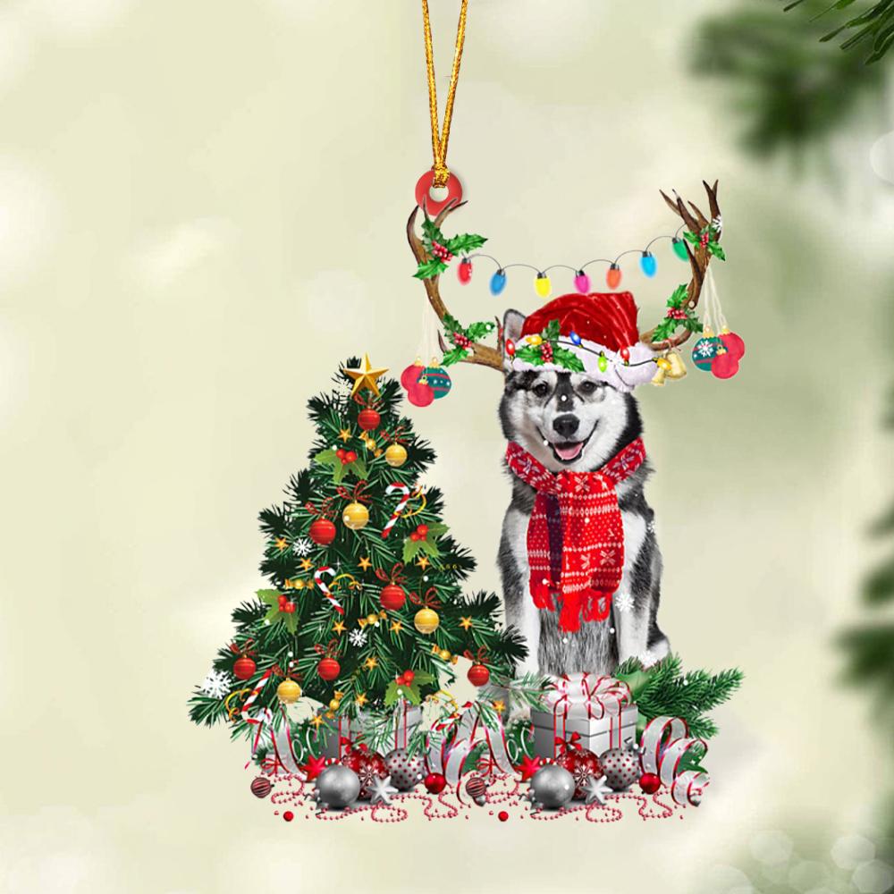 Ornament- husky-Christmas Tree Gift Hanging Ornament, Happy Christmas Ornament, Car Ornament - Best gifts your whole family