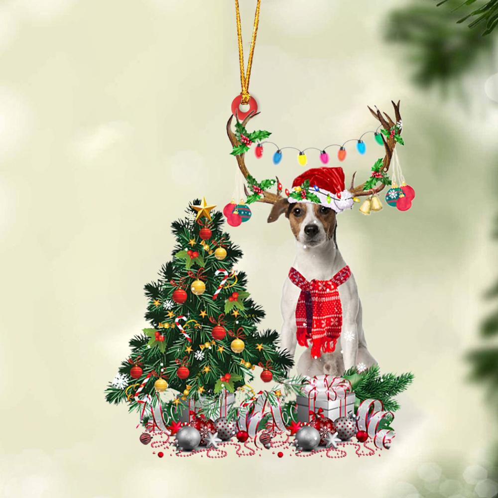 Ornament- Jack Russell Terrier 1-Christmas Tree Gift Hanging Ornament, Happy Christmas Ornament, Car Ornament - Best gifts your whole family
