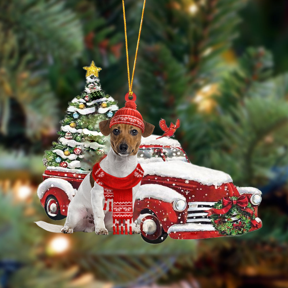 Ornament- Jack Russell Terrier-Christmas Car Two Sided Ornament, Happy Christmas Ornament, Car Ornament - Best gifts your whole family