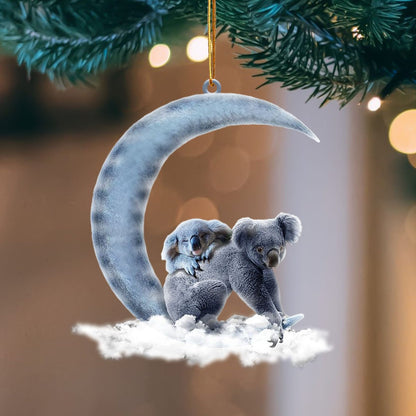 Ornament- Koala Blue Moon Hanging Ornament Dog Ornament, Car Ornament, Christmas Ornament - Best gifts your whole family
