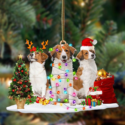 Ornament- Kooikerhondje-Christmas Dog Friends Hanging Ornament, Happy Christmas Ornament, Car Ornament - Best gifts your whole family
