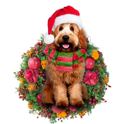 Ornament- Labradoodle Christmas Ornament, Happy Christmas Ornament, Car Ornament - Best gifts your whole family