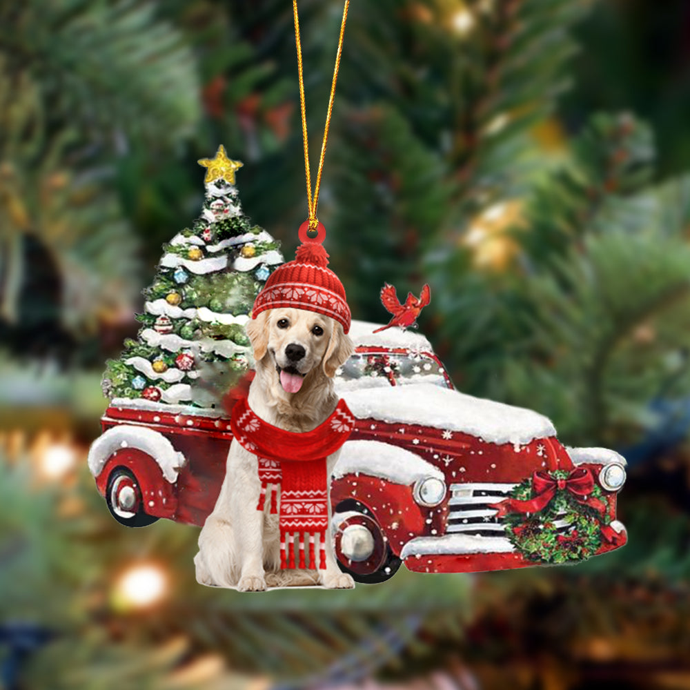 Ornament- Labrador 3-Christmas Car Two Sided Ornament, Happy Christmas Ornament, Car Ornament - Best gifts your whole family