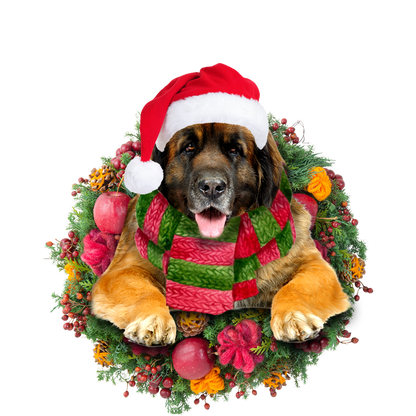 Ornament- Leonberger Christmas Ornament, Happy Christmas Ornament, Car Ornament - Best gifts your whole family