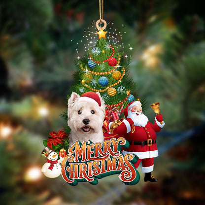 Ornament- Maltese 2-Christmas Tree&Dog Hanging Ornament, Happy Christmas Ornament, Car Ornament - Best gifts your whole family