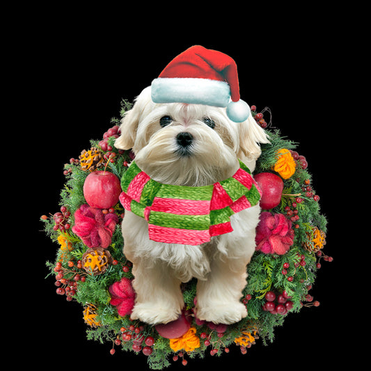 Ornament- Maltese Christmas Ornament, Happy Christmas Ornament, Car Ornament - Best gifts your whole family