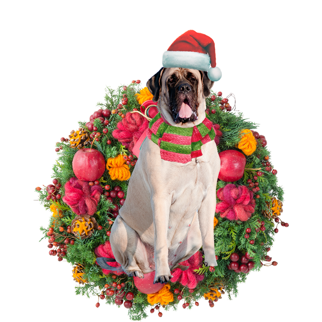 Ornament- Mastiff Christmas Ornament, Happy Christmas Ornament, Car Ornament - Best gifts your whole family