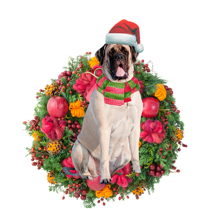 Ornament- Mastiff Christmas Ornament, Happy Christmas Ornament, Car Ornament - Best gifts your whole family
