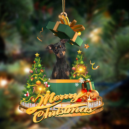 Ornament- Miniature Pinscher 2-Christmas Gifts&dogs Hanging Ornament, Happy Christmas Ornament, Car Ornament - Best gifts your whole family