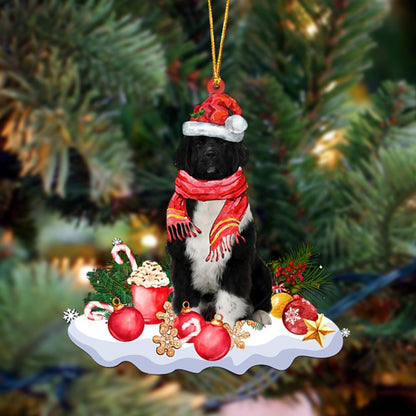 Ornament- Newfoundland 1-Better Christmas Hanging Ornament, Happy Christmas Ornament, Car Ornament - Best gifts your whole family