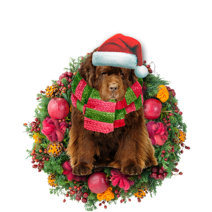 Ornament- Newfoundland Christmas Ornament, Happy Christmas Ornament, Car Ornament - Best gifts your whole family