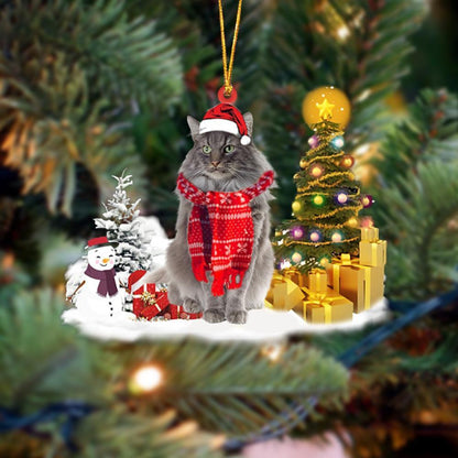 Ornament- Norwegian Forest Cat Christmas Ornament Dog Ornament, Car Ornament, Christmas Ornament - Best gifts your whole family