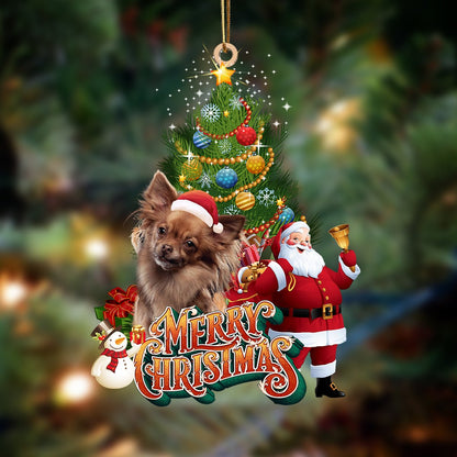 Ornament- Papillon-Christmas Tree&Dog Hanging Ornament, Happy Christmas Ornament, Car Ornament - Best gifts your whole family