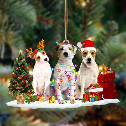 Ornament- Parson Russell Terrier-Christmas Dog Friends Hanging Ornament, Christmas Ornament, Car Ornament - Best gifts your whole family