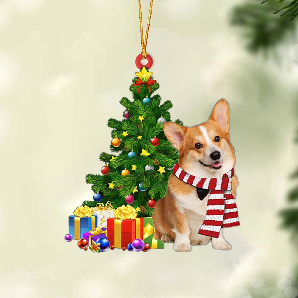 Ornament- Pembroke Welsh Corgi 3-Christmas Star Hanging Ornament, Happy Christmas Ornament, Car Ornament - Best gifts your whole family