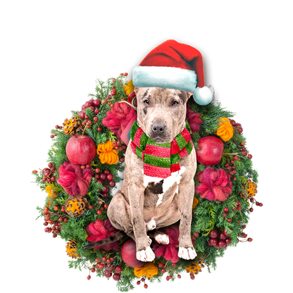 Ornament- Pit Bull Christmas Ornament, Happy Christmas Ornament, Car Ornament - Best gifts your whole family