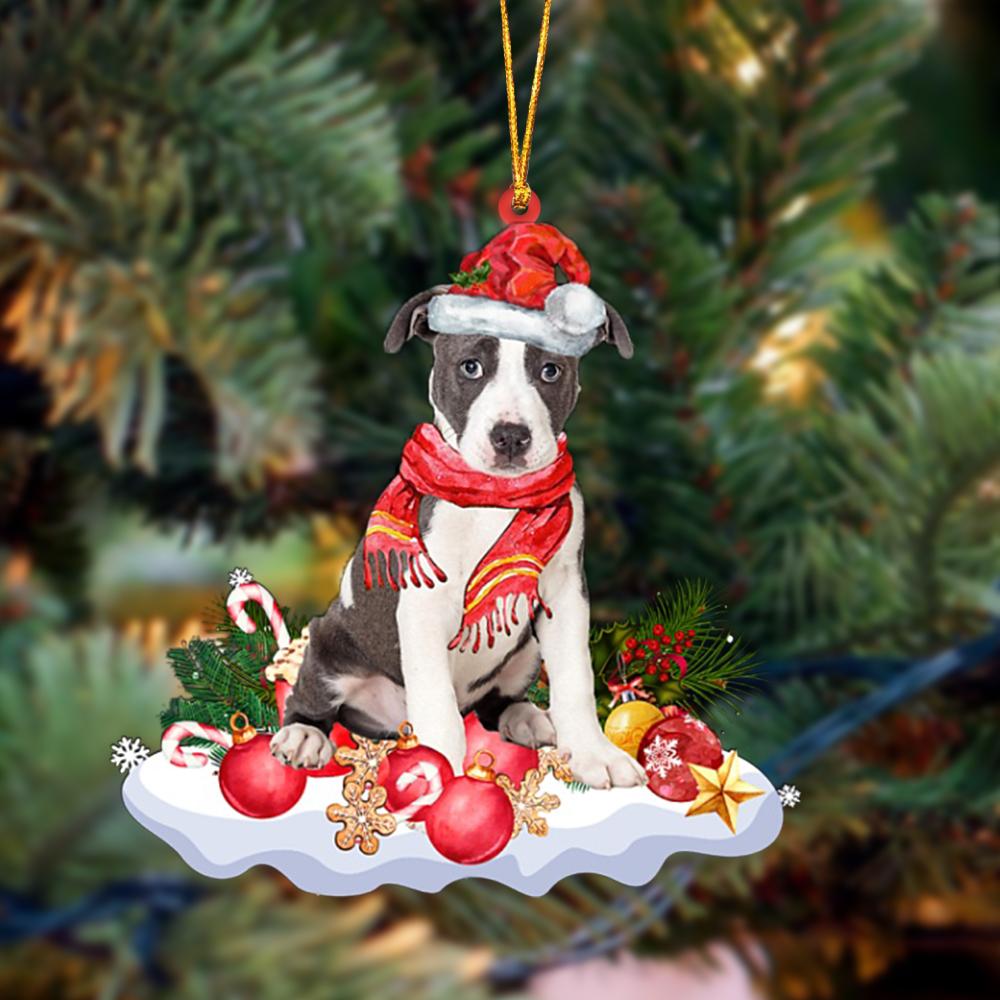 Ornament- Pitbull 2-Better Christmas Hanging Ornament, Happy Christmas Ornament, Car Ornament - Best gifts your whole family