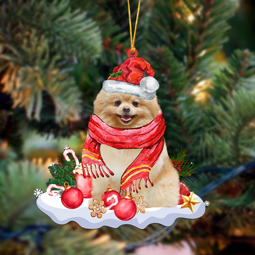 Ornament- Pomeranian 2-Better Christmas Hanging Ornament, Happy Christmas Ornament, Car Ornament - Best gifts your whole family