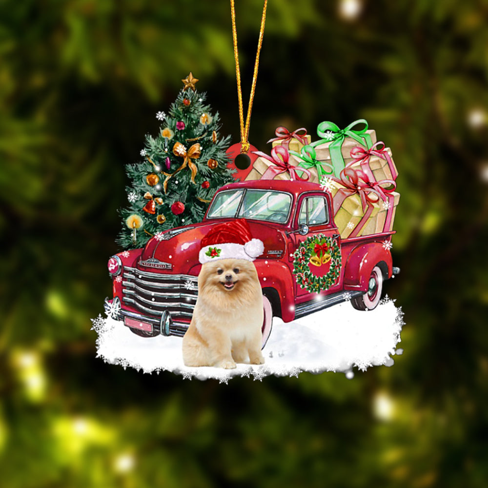 Ornament- Pomeranian Christmas Hanging Ornament Dog Ornament, Car Ornament, Christmas Ornament - Best gifts your whole family