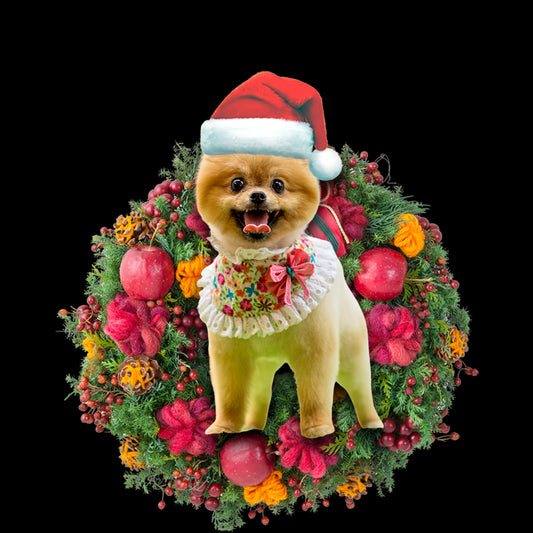 Ornament- Pomeranian Christmas Ornament, Happy Christmas Ornament, Car Ornament - Best gifts your whole family