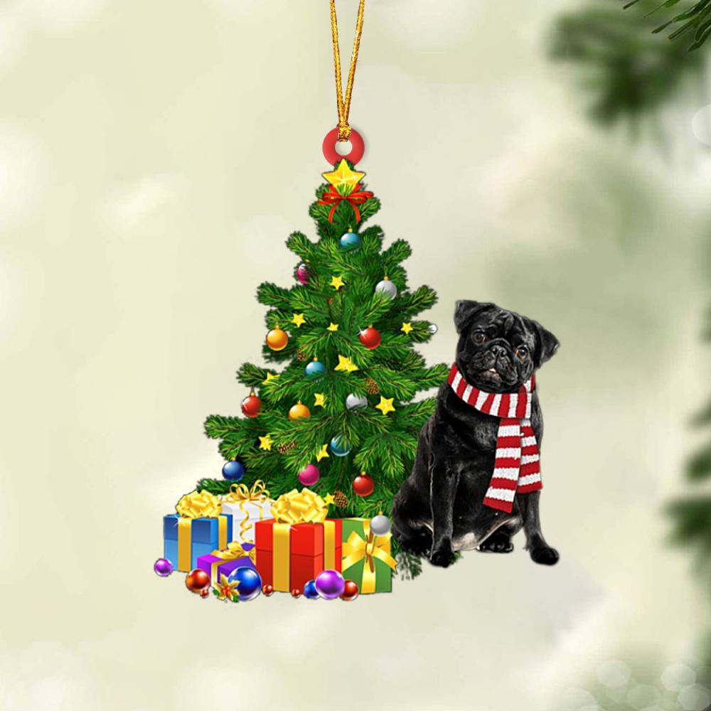 Ornament- Pug-Christmas Star Hanging Ornament, Happy Christmas Ornament, Car Ornament - Best gifts your whole family