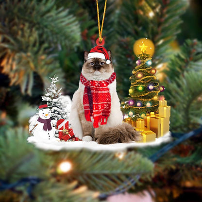 Ornament- Ragdoll Cat Christmas Ornament Dog Ornament, Car Ornament, Christmas Ornament - Best gifts your whole family