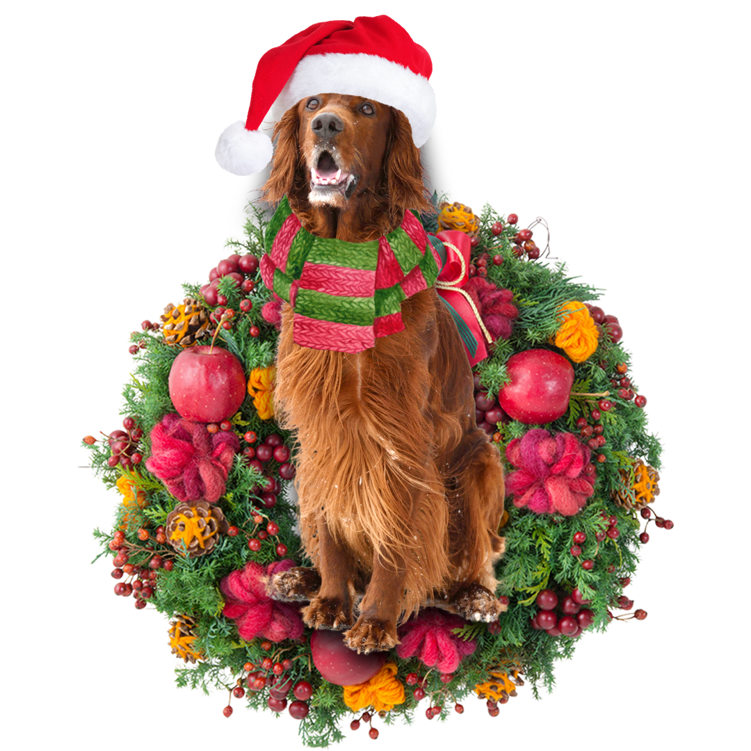 Ornament- Red Setter Christmas Ornament, Happy Christmas Ornament, Car Ornament - Best gifts your whole family