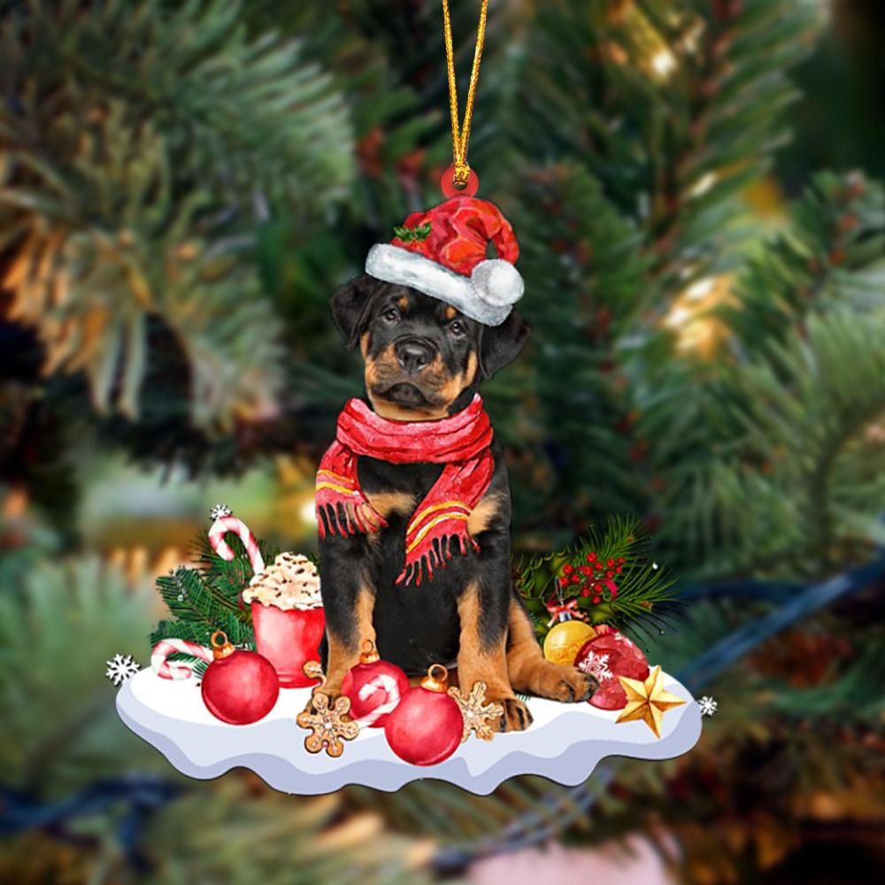 Ornament- Rottweiler 1-Better Christmas Hanging Ornament, Happy Christmas Ornament, Car Ornament - Best gifts your whole family