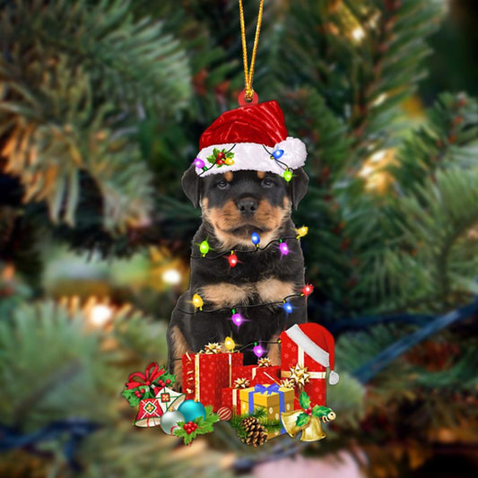 Ornament- Rottweiler 2-Dog Be Christmas Tree Hanging Ornament, Happy Christmas Ornament, Car Ornament - Best gifts your whole family