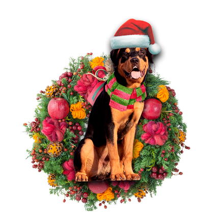 Ornament- Rottweiler Christmas Ornament, Happy Christmas Ornament, Car Ornament - Best gifts your whole family