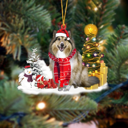 Ornament- Rough Collie Christmas Ornament Dog Ornament, Car Ornament, Christmas Ornament - Best gifts your whole family
