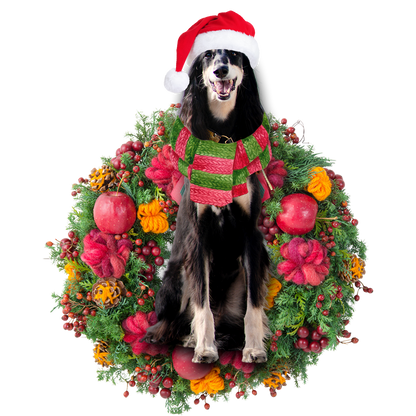 Ornament- Saluki Christmas Ornament, Happy Christmas Ornament, Car Ornament - Best gifts your whole family