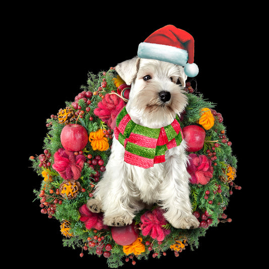 Ornament- Schnauzer Christmas Ornament, Happy Christmas Ornament, Car Ornament - Best gifts your whole family