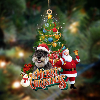 Ornament- Schnauzer-Christmas Tree&Dog Hanging Ornament, Happy Christmas Ornament, Car Ornament - Best gifts your whole family