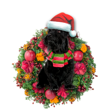 Ornament- Scottish Terrier Christmas Ornament, Happy Christmas Ornament, Car Ornament - Best gifts your whole family
