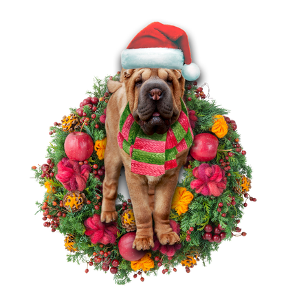 Ornament- Shar Pei Christmas Ornament, Happy Christmas Ornament, Car Ornament - Best gifts your whole family