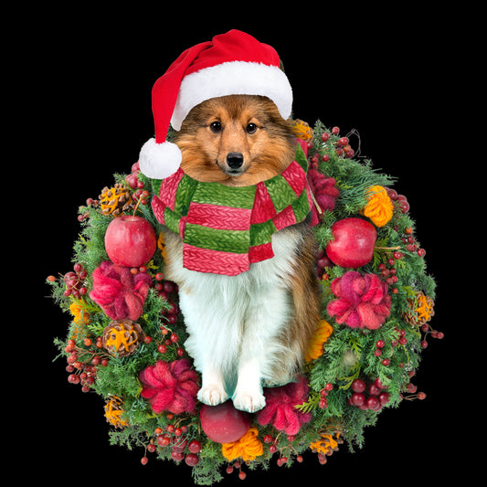 Ornament- Sheltie Christmas Ornament, Happy Christmas Ornament, Car Ornament - Best gifts your whole family
