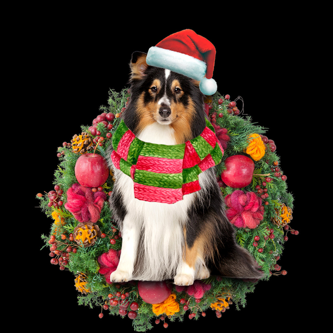 Ornament- Shetland Sheepdog Christmas Ornament, Happy Christmas Ornament, Car Ornament - Best gifts your whole family