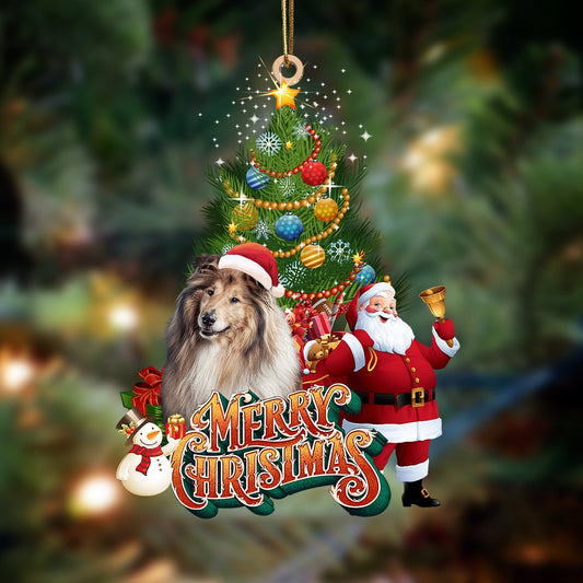 Ornament- Shetland Sheepdog-Christmas Tree&Dog Hanging Ornament, Happy Christmas Ornament, Car Ornament - Best gifts your whole family