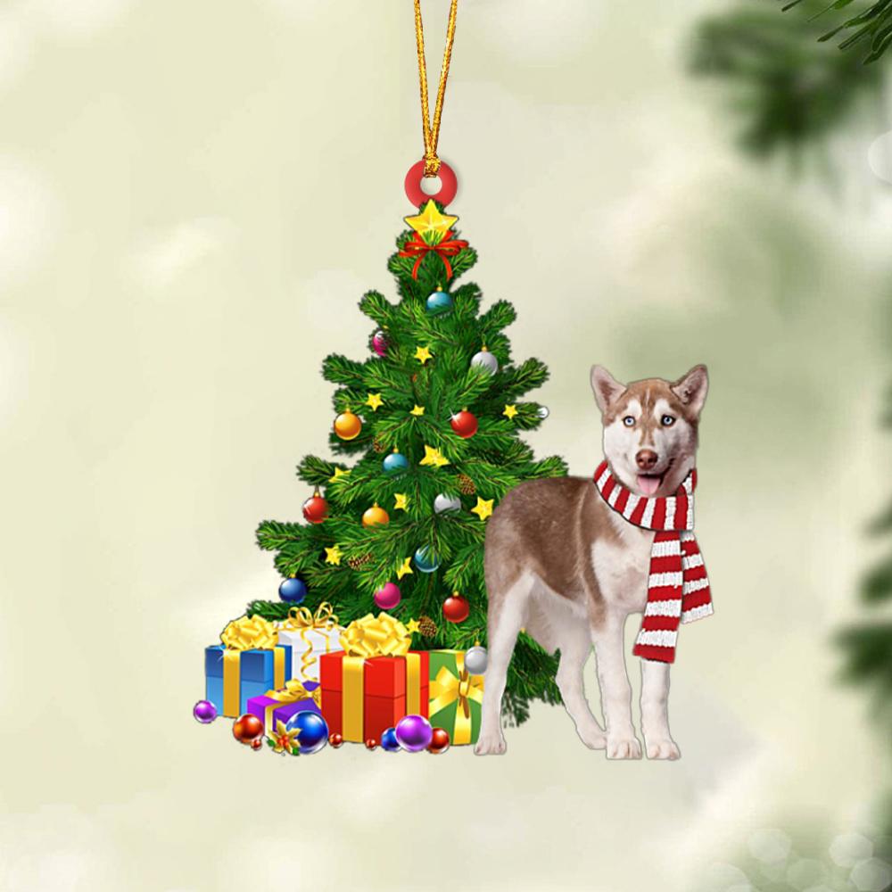 Ornament- Siberian Huskies-Christmas Star Hanging Ornament, Happy Christmas Ornament, Car Ornament - Best gifts your whole family