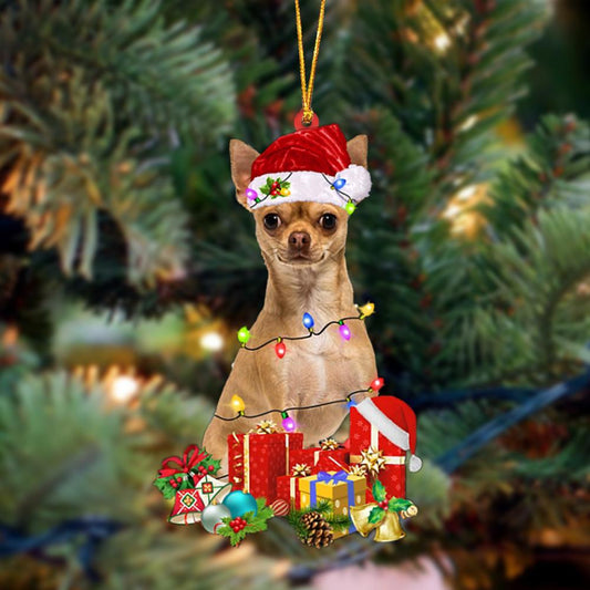 Ornament- TAN Chihuahua 1-Dog Be Christmas Tree Hanging Ornament, Happy Christmas Ornament, Car Ornament - Best gifts your whole family