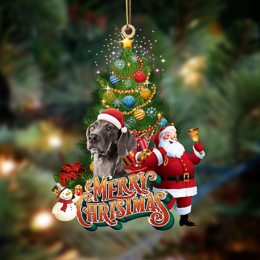 Ornament- Weimaraner-Christmas Tree&Dog Hanging Ornament, Happy Christmas Ornament, Car Ornament - Best gifts your whole family