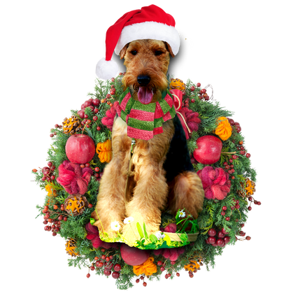 Ornament- Welsh Terrier Christmas Ornament, Happy Christmas Ornament, Car Ornament - Best gifts your whole family