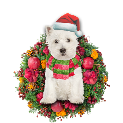 Ornament- West Highland Terrier Christmas Ornament, Happy Christmas Ornament, Car Ornament - Best gifts your whole family