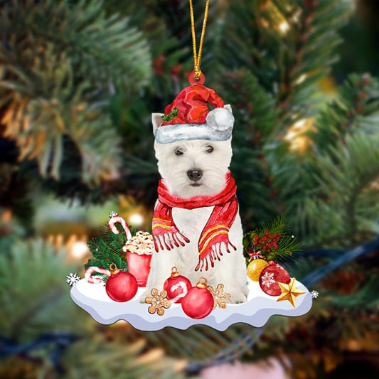 Ornament- West Highland White Terrier-Better Christmas Hanging Ornament, Christmas Ornament, Car Ornament - Best gifts your whole family