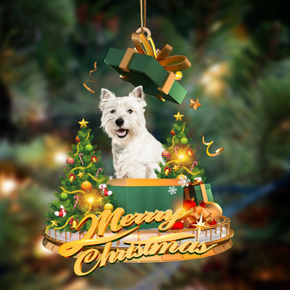 Ornament- West highland white terrier-Christmas Gifts&dogs Hanging Ornament, Christmas Ornament, Car Ornament - Best gifts your whole family
