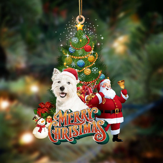 Ornament- west highland white terrier-Christmas Tree&Dog Hanging Ornament, Christmas Ornament, Car Ornament - Best gifts your whole family