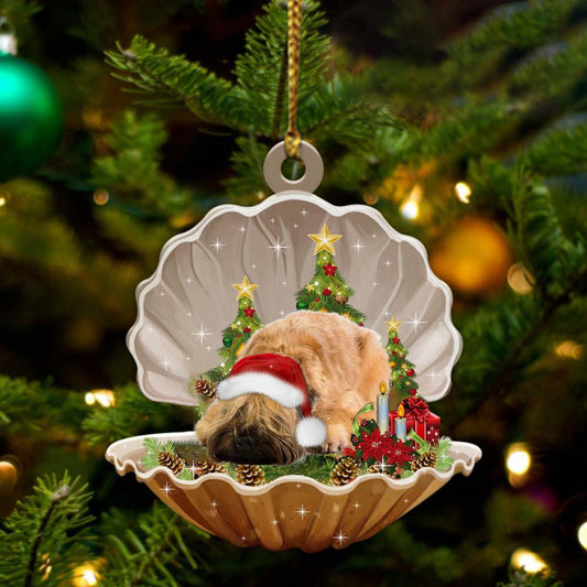 Ornament- Wheaten Terrier3-Sleeping Pearl in Christmas Two Sided Ornament, Christmas Ornament, Car Ornament - Best gifts your whole family