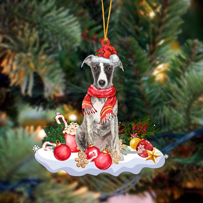 Ornament- Whippet-Better Christmas Hanging Ornament, Happy Christmas Ornament, Car Ornament - Best gifts your whole family
