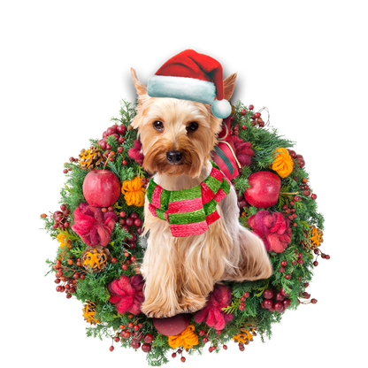 Ornament- Yorkshire Terrier Christmas Ornament, Happy Christmas Ornament, Car Ornament - Best gifts your whole family